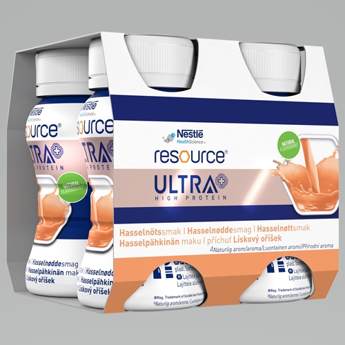 Resource Ultra - 4x125 ml hasselnød - 4 stk.