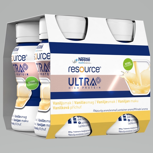 Resource Ultra - 4x125 ml vanilje - 4 stk.
