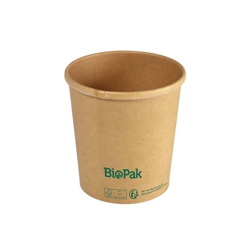 Pappbecher/PLA Ronda Short - 480ml Braun 1-Fach - 400 St.