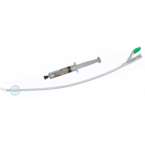 2-vejs kateter med AquaFlate-sprøjte - 10 ml ch22 40 cm silikone Tie - 5 stk.