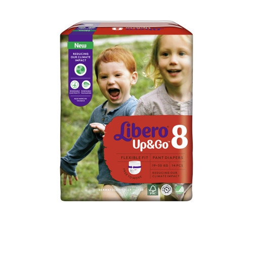 Pull-up nappies Libero Up&Go 8 18–26 kg 112 pcs