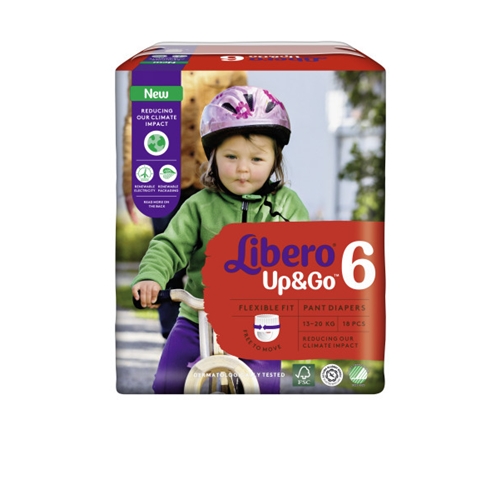 Pull-up nappies Libero Up&Go - 6 13-20kg - 144 pcs