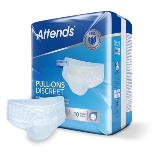 All-in-one-inkontinenssihousut - Attends Pull-ons 3 discreet L - 60 kpl