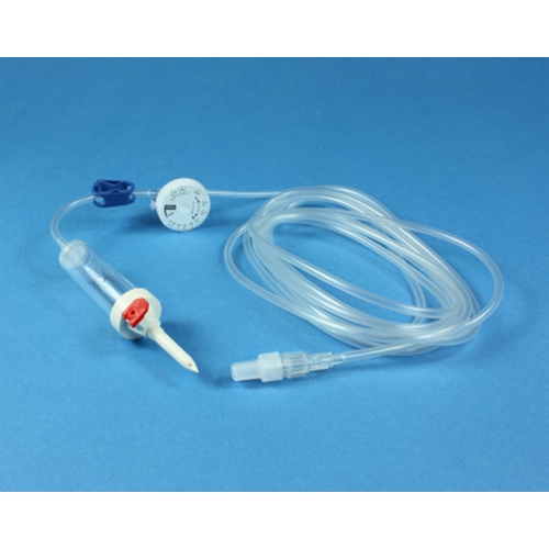 Infusionsaggregat med luftning Mediplast – 180cm m flödesreg – 10 st