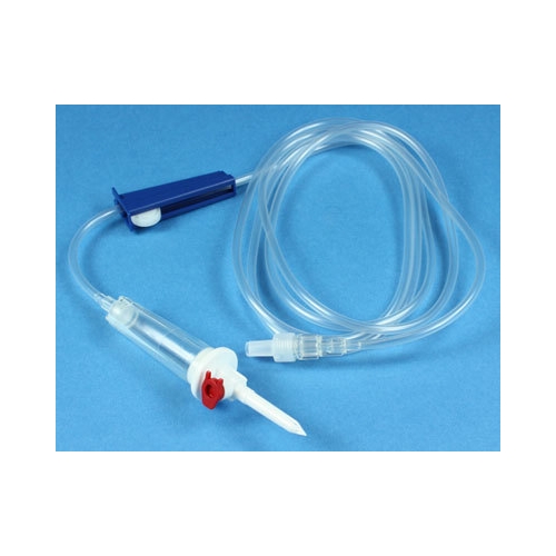 Infusionsaggregat med luftning Mediplast – 320cm Flowstop – 10 st