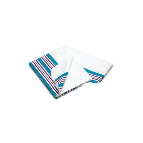 Operationsbabytæppe - 100x85cm hvid/rosa/blå stribet - 60 stk
