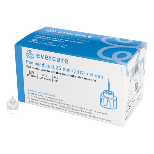 Pennkanyl Evercare – 31G (0.25 x 6 mm) – 100 st