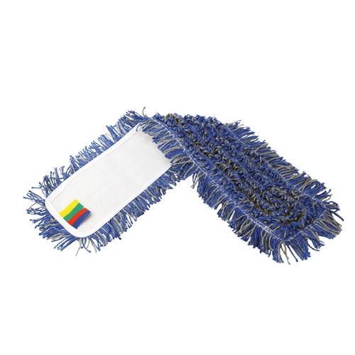 Kuiva-/kosteamoppi Activa Pro - 60 cm sininen/harmaa mikrokuitu hapsutettu - 5 kpl
