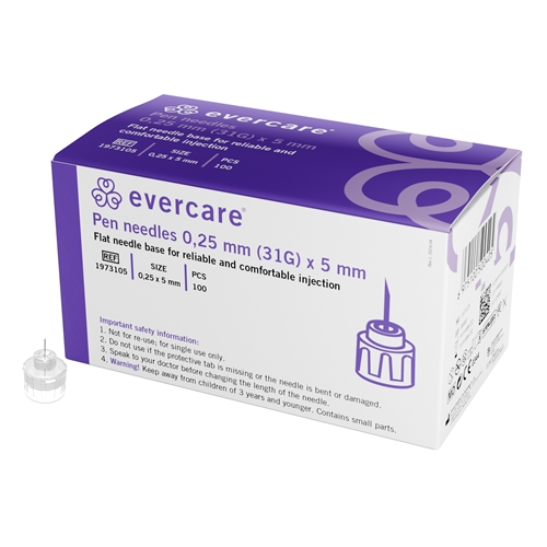 Pennkanyl Evercare – 31G (0.25 x 5 mm) – 100 st