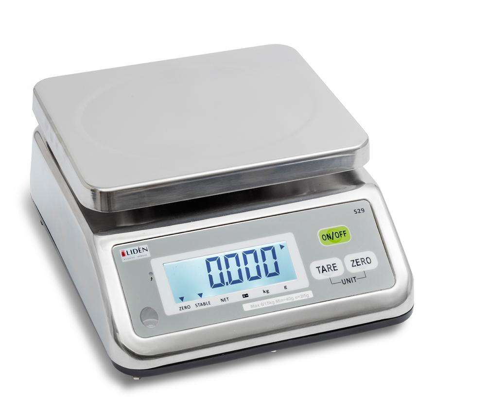 Bench and table scale S29B, 15kg x 2/5g Stainless steel
