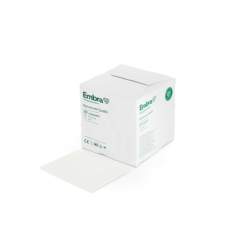 Nonwoven kompres 4L Embra - 10x10 cm karton usteril - 100 stk.