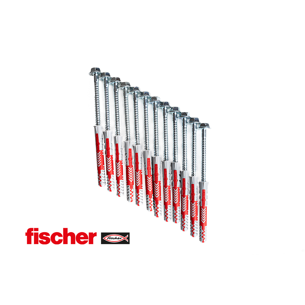 Benchk PS12 – Fischer 10 × 80 expansionsproppar med Benchk -ribbstol skruvar (12 st.)