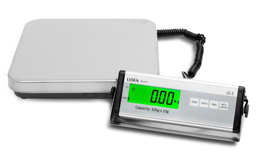 Bænk- bordvægt og gulvvægt LE-2 30kg x 10g