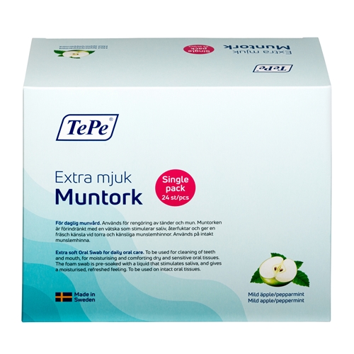 Muntork TePe - salivstimulera m fluor/xylitol - 24 st