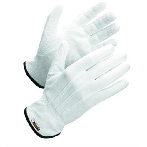 Baumwollhandschuh aus Trikot mit Noppen - Größe 9 weiß (Frackhandschuh) - 300 St.