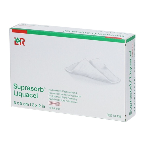 Geldannende bandage Suprasorb Liquacel - 5x5cm - 10 stk