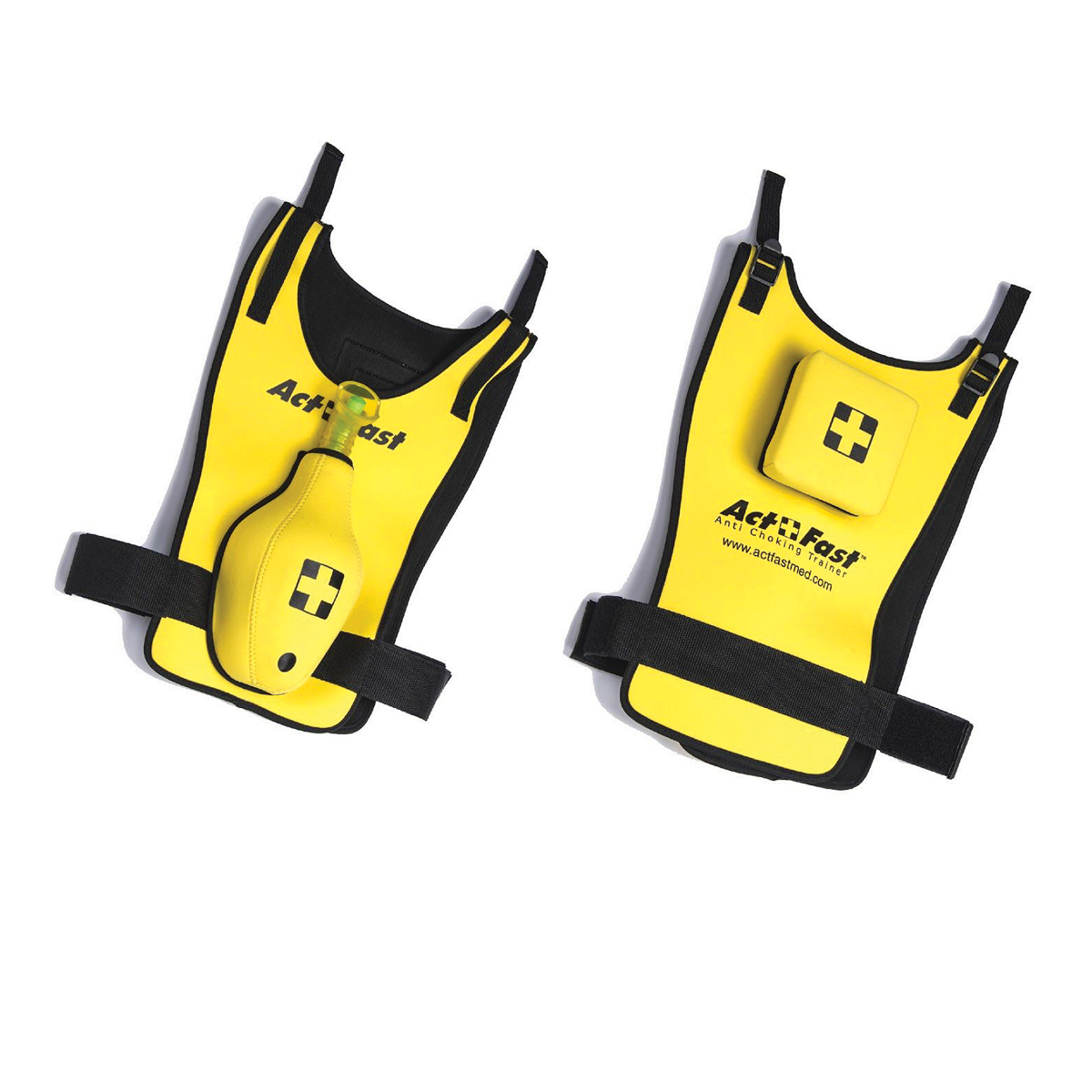 Act+Fast Rescue Choking Vest - Gul, med ryggslag (Barn)