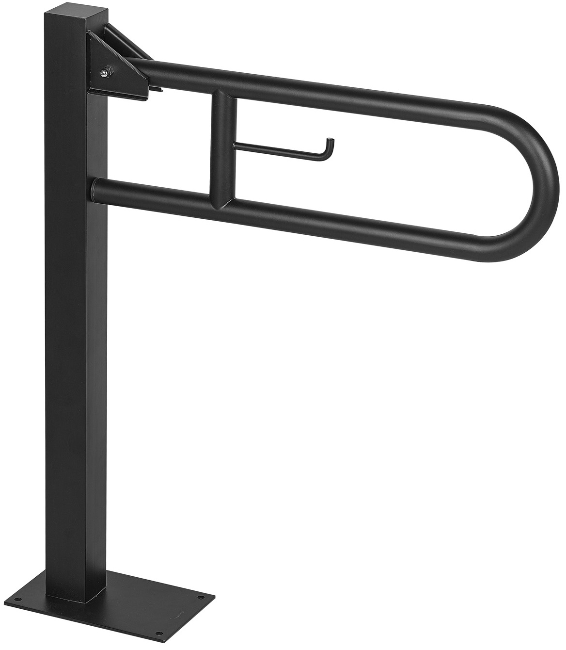 Gulvmonteret støttegreb - mat sort finish