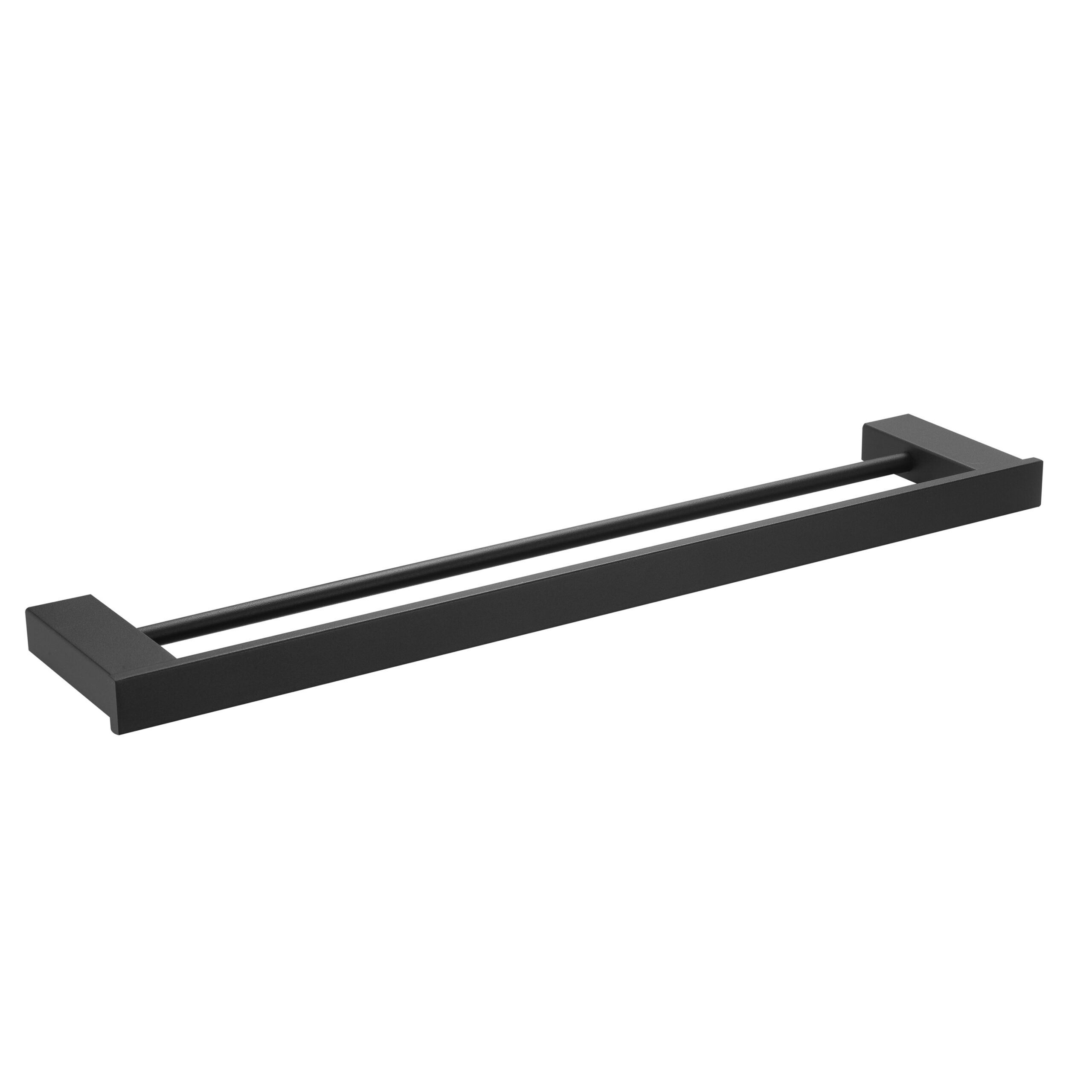 Double towel rail - Matt black finish - AI1411B