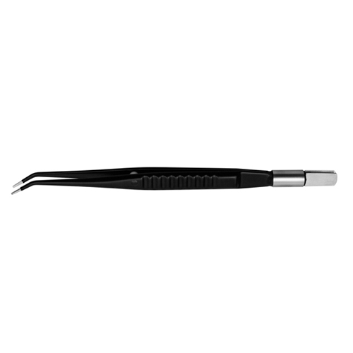Diathermy bipolar forceps - 1mm angled 16.5cm