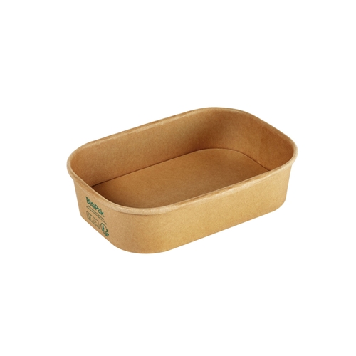 Form Paper/PLA Brick Medium – 500 ml rechteckig braun – 50 St.