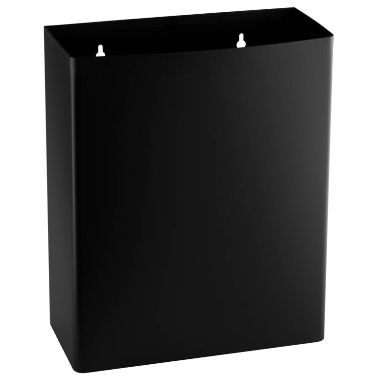 Black paper towel bin - Wall-mounted - 23L
