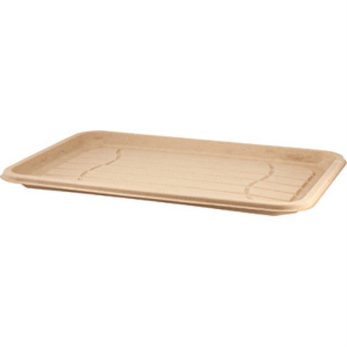 Serving dish bagasse - 460x300mm natural - 100 pcs