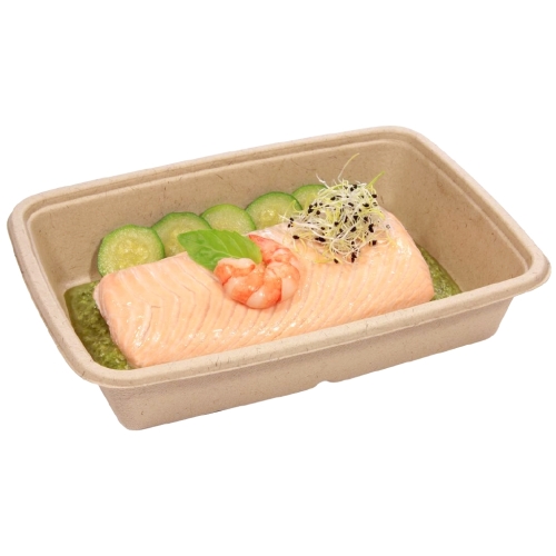 Bagasse food container box - 950ml 230x165x50mm - 75 pcs