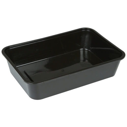Micro container PP plastic - 500ml 169x116x38mm black - 50 pcs