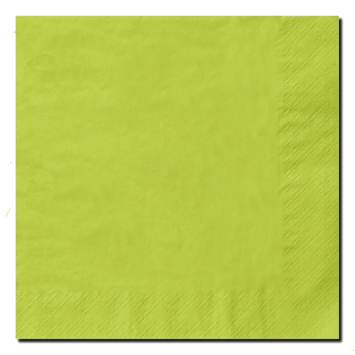 Serviet 1/4-fold 3-lags - 40x40 cm kiwi - 125 stk