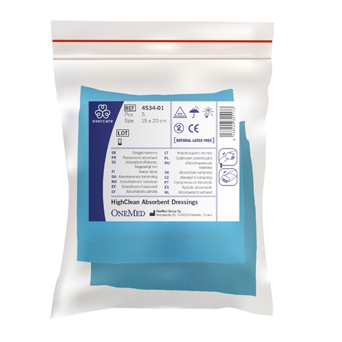 Absorberande förband evercare - 15x20cm osteril - 5 st
