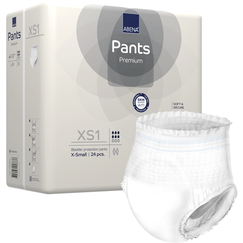 Majtki chłonne all-in-one na inkontynencję - ABENA Pants Premium XS1 - 96 szt.