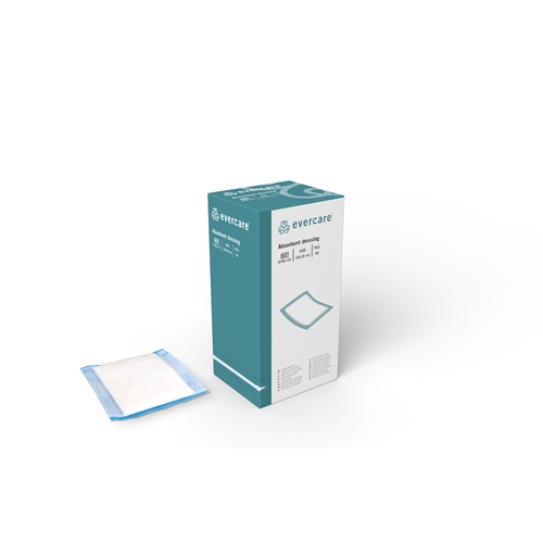 Absorbierende Wundauflage evercare - 10x10cm steril - 50 St.