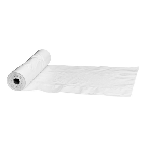 Affaldssæk i genanvendt LLD-plast - 60L 550x890mm 35my hvid - 50 stk