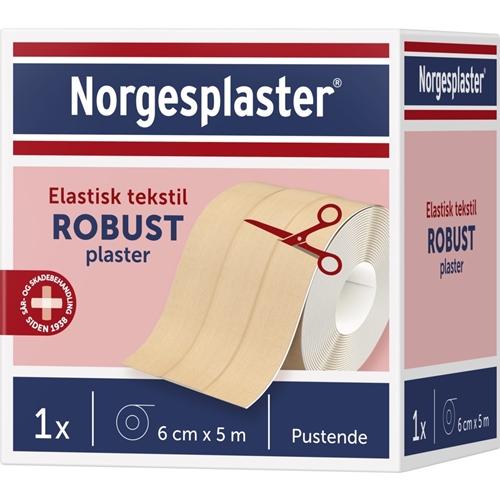 Vahva tekstiililaastari - 6 cm x 5 m rulla beige