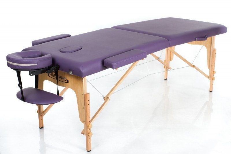 Bærbar massagebriks i træ - RESTPRO Classic 2 - Lila
