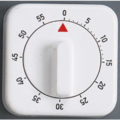 Mechanischer Timer 60 Min. Weiß