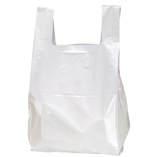 Bærepose LD plast Glenta - 20L 300/170x600mm 35my hvid - 500 stk