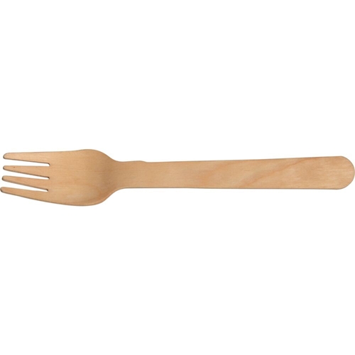 Drewniany widelec woskowany - 16 cm - 100 szt.