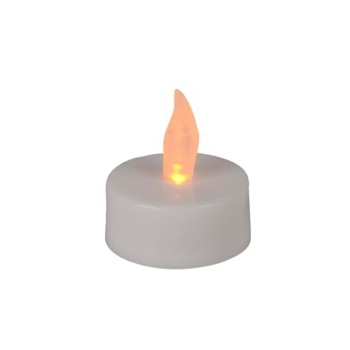 Batteriebetriebene LED-Teelichter - Ø3,8cm 4,5cm weiß 60h 4er-Set - 4 Stk.