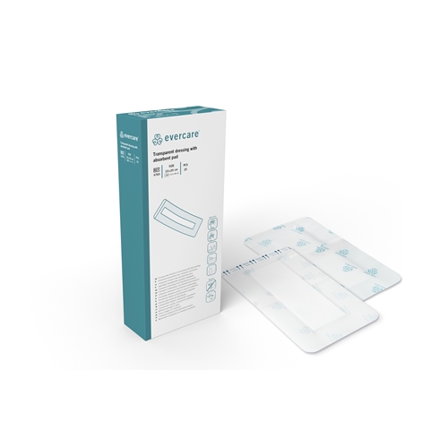 Opatrunek foliowy z wkładem evercare - 10x25cm (wkład 5,5x20cm) - 25 szt.