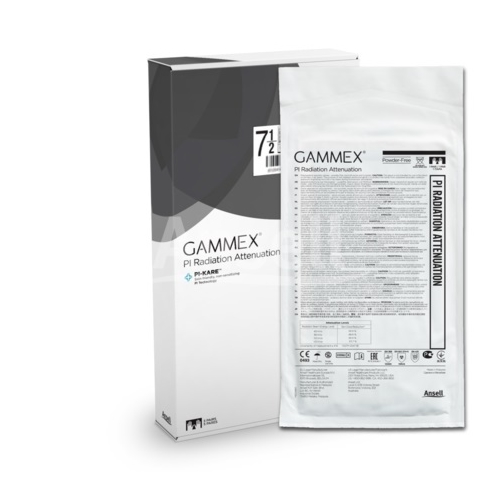 Handschuh GAMMEX PI Radiation - 6,5 puderfrei schwarz steril - 5 St.