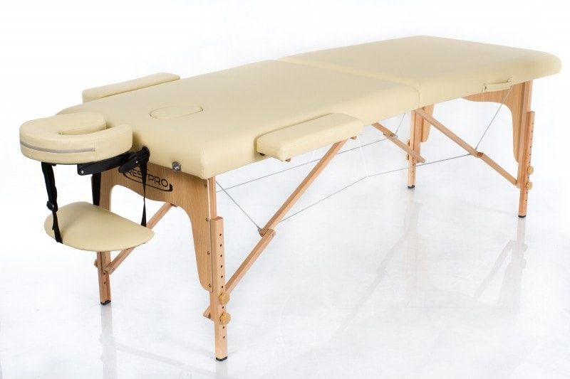 Bærbar massagebriks i træ - RESTPRO Classic 2 - Beige
