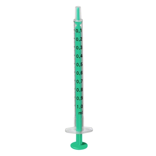 Sprøjte luer INJEKT F Solo 1 ml LS 2-komponentsprøjte til engangsbrug - 1 ml grad 0,01 ml centreret - 100 stk.