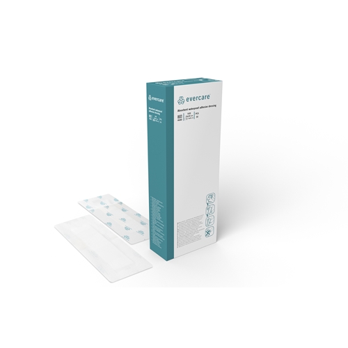 Absorbierender selbsthaftender Verband evercare duschfest - 10x30cm duschfest - 30 St.