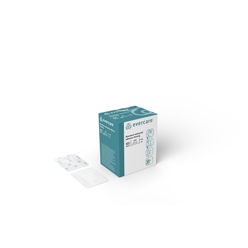 Absorbierender selbsthaftender Verband evercare duschfest - 5x7cm duschfest - 50 St
