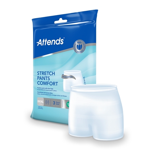Inkontinensbukser til fiksering med ben - Attends StretchPant Comfort XXXL - 3 stk