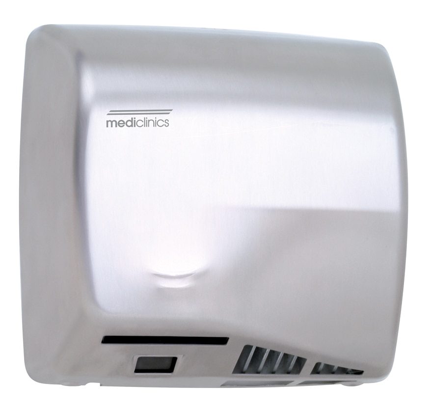 Suszarka do rąk Speedflow Plus - Czas suszenia: 10-12 s - Bezdotykowa - 57-65 dBA - Wysoka prędkość - Rostfritt stål – Satin