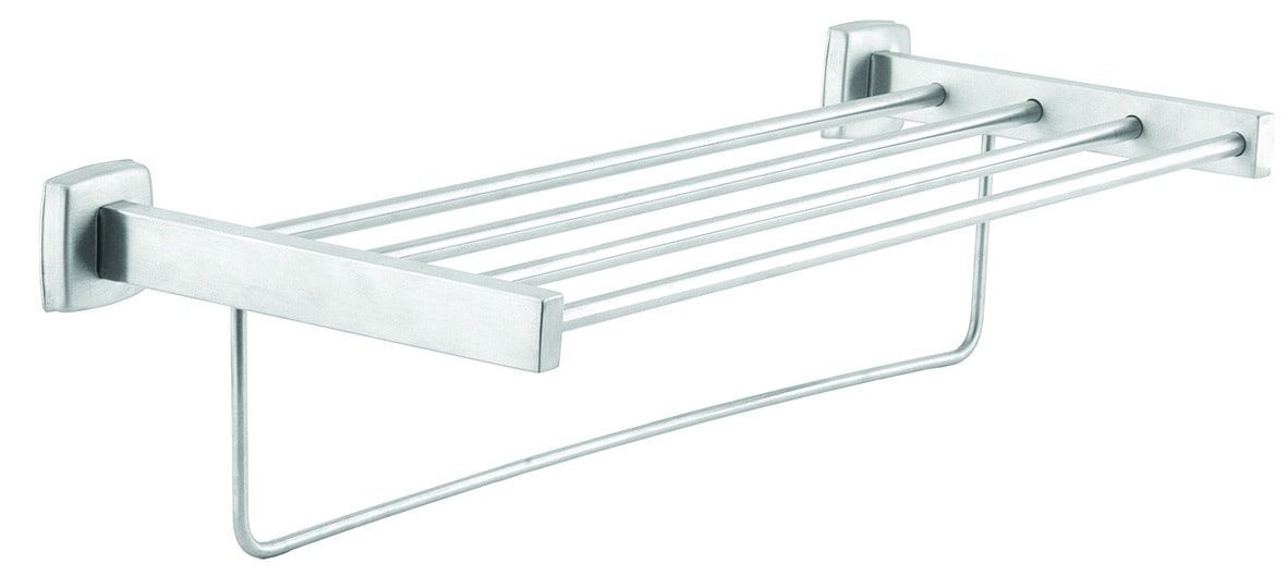 Edelstahlregal (AISI 304) - 4 1 Stangen - Rostfritt stål – Satin
