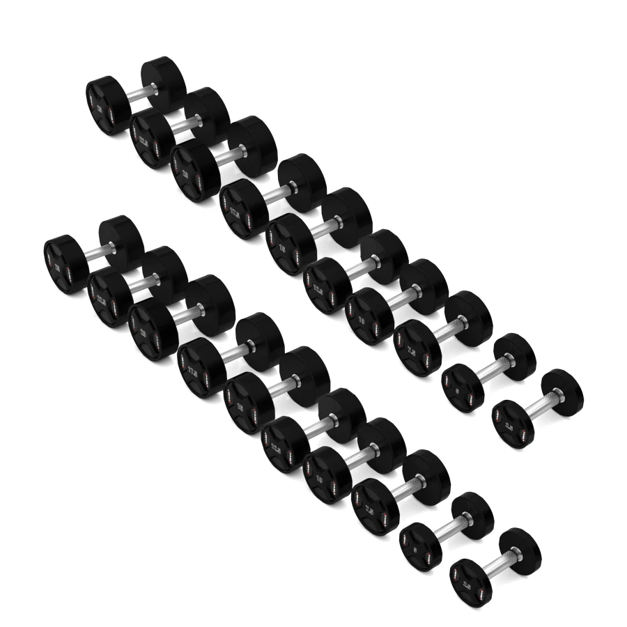 HPC polyuretan håndvægtsæt 2 x 2,5–25 kg CPU (275 kg)
